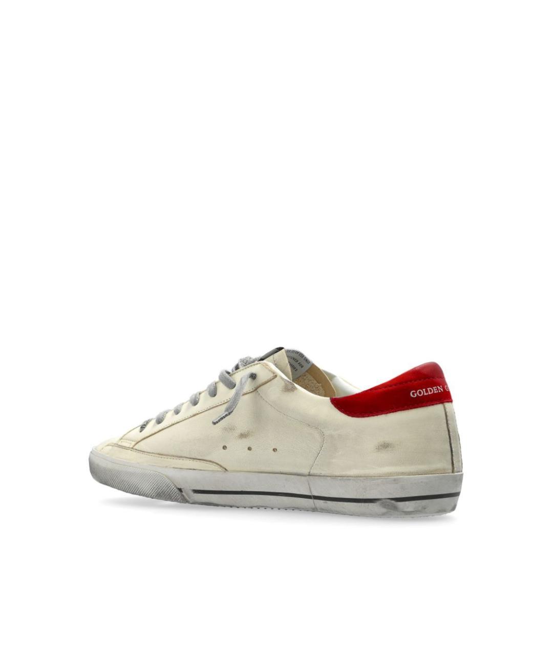 GOLDEN GOOSE DELUXE BRAND Белые кожаные низкие кроссовки / кеды, фото 5