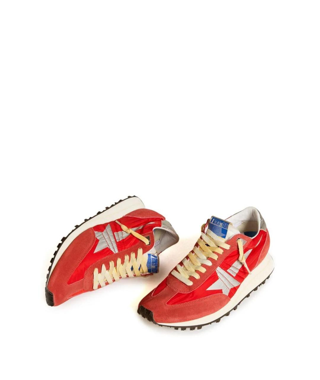 GOLDEN GOOSE DELUXE BRAND Красные синтетические низкие кроссовки / кеды, фото 2