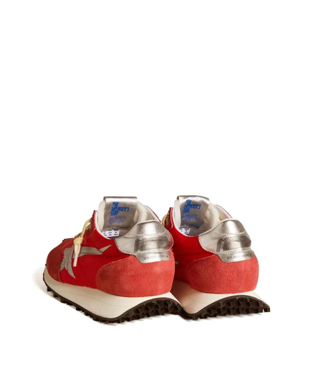 GOLDEN GOOSE DELUXE BRAND Красные синтетические низкие кроссовки / кеды, фото 3