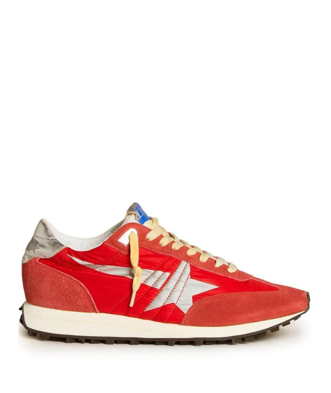 GOLDEN GOOSE DELUXE BRAND Красные синтетические низкие кроссовки / кеды, фото 5