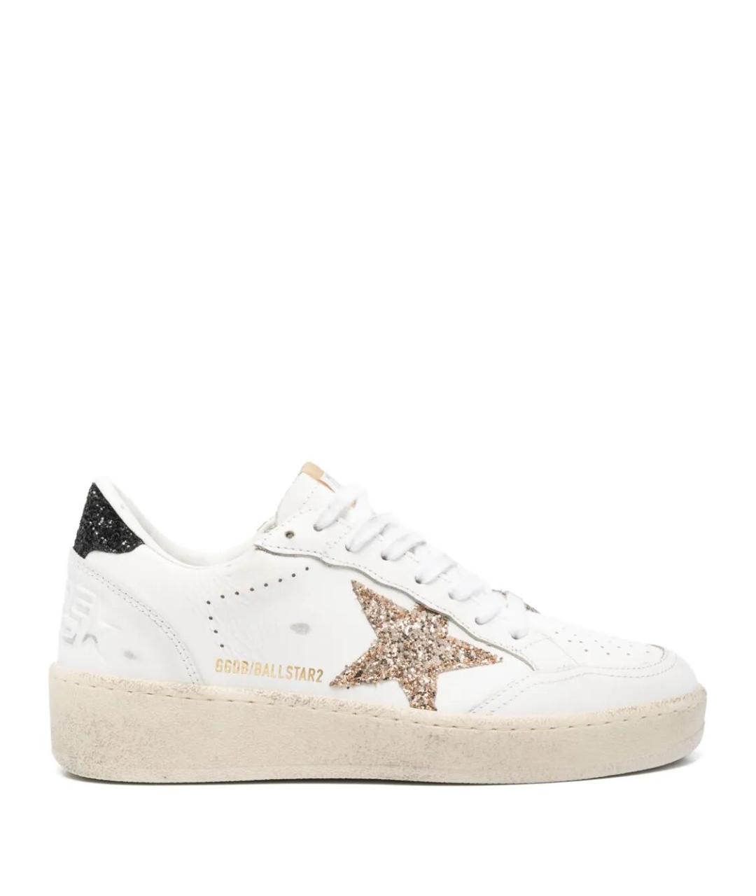GOLDEN GOOSE DELUXE BRAND Белые кожаные кеды, фото 1