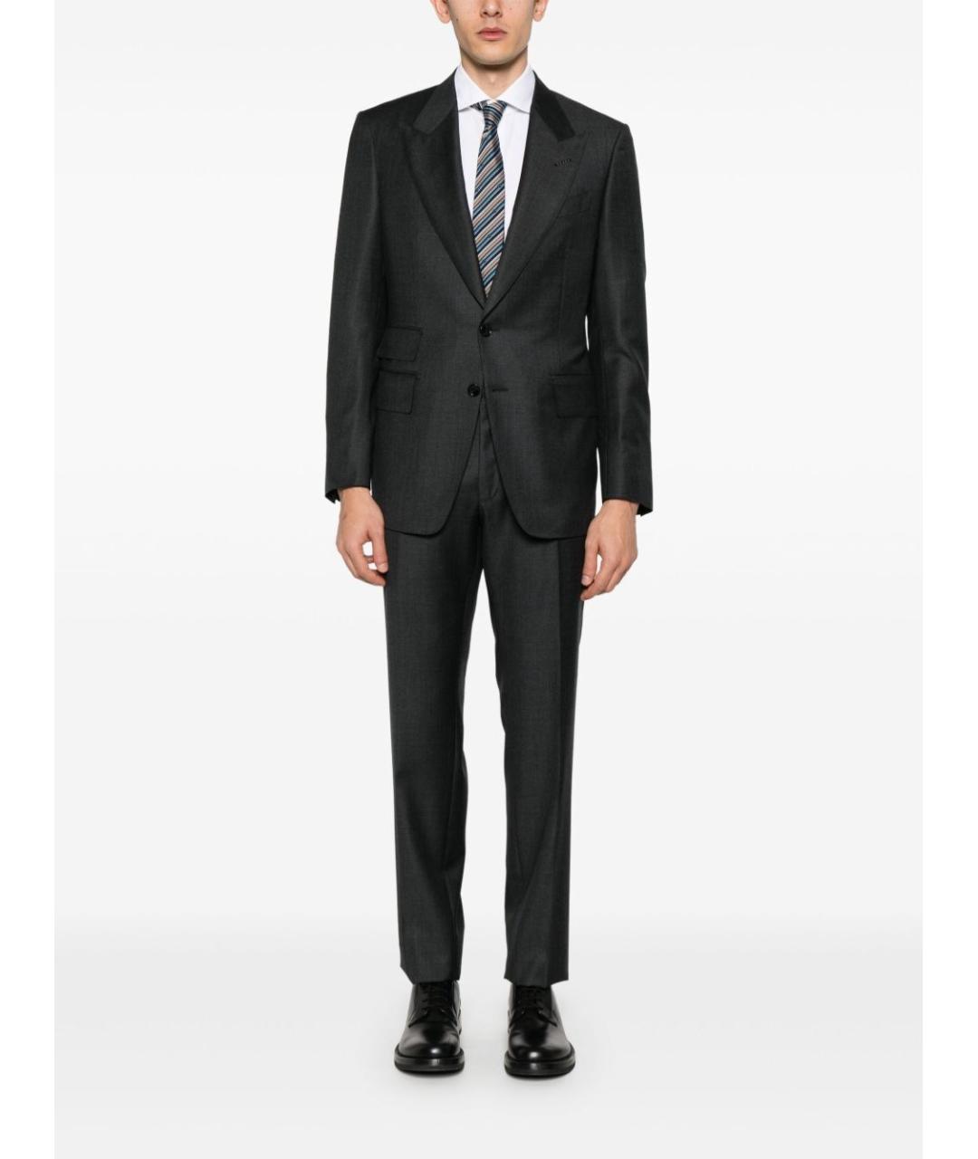 TOM FORD Серый классический костюм, фото 2