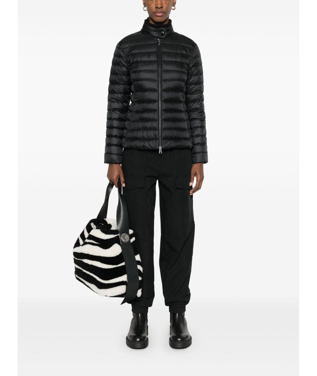 MONCLER Черная полиамидовая куртка, фото 5