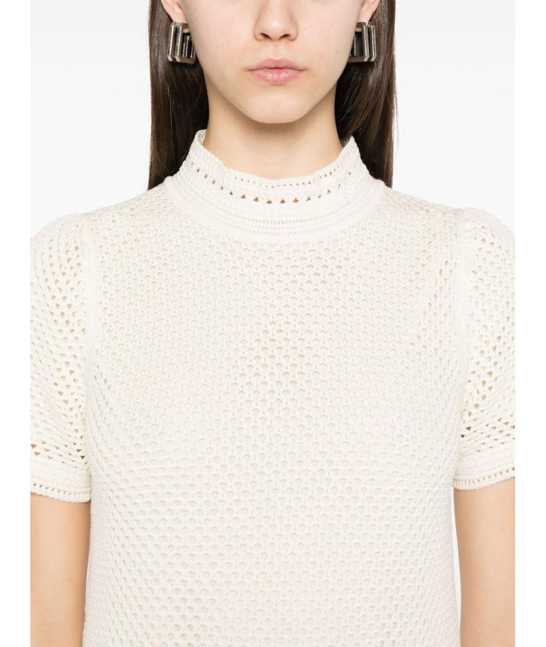 TOM FORD Бежевое хлопковое повседневное платье, фото 3