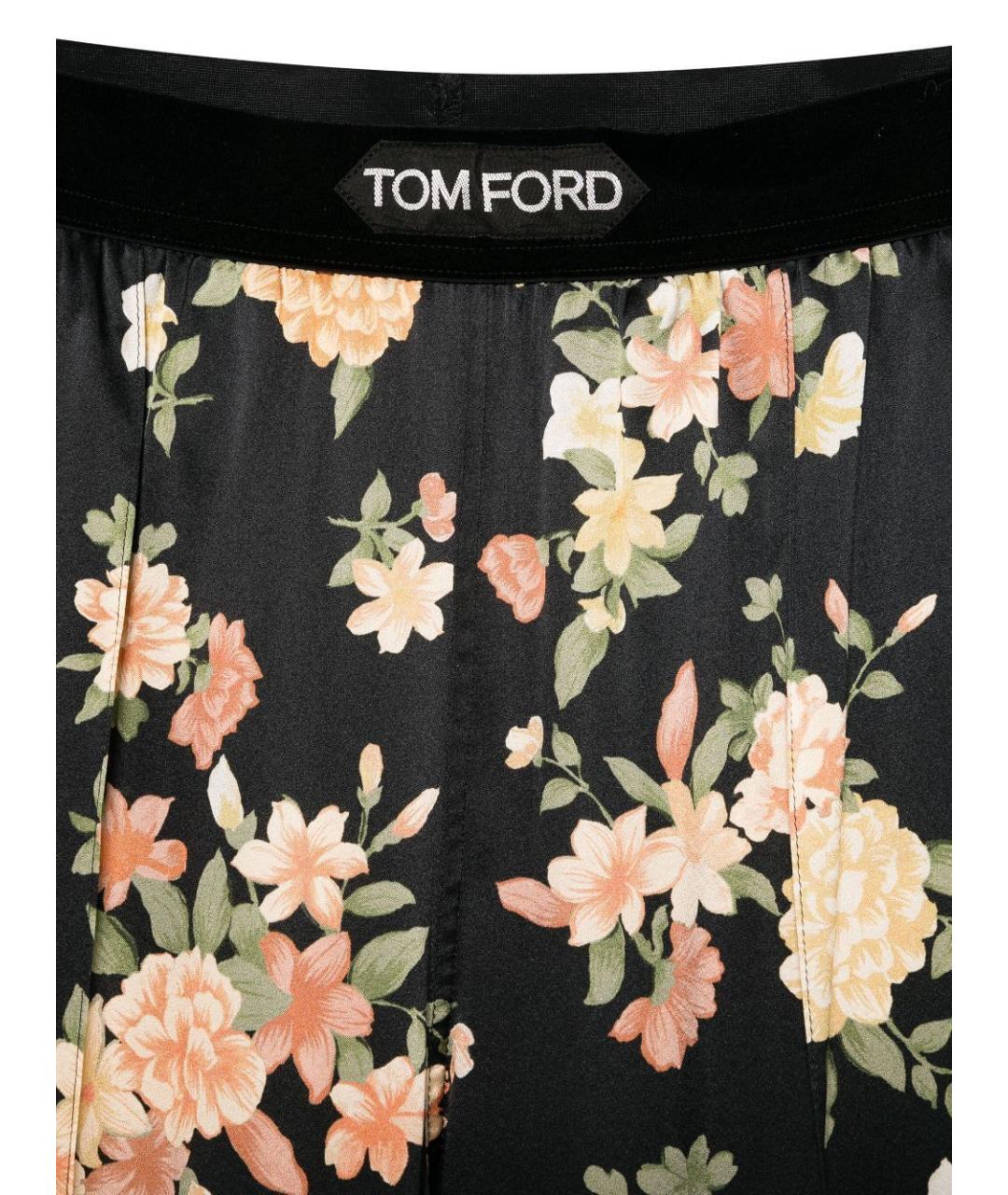 TOM FORD Мульти шелковые прямые брюки, фото 3