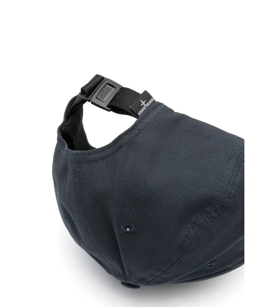 STONE ISLAND Синяя хлопковая кепка/бейсболка, фото 2