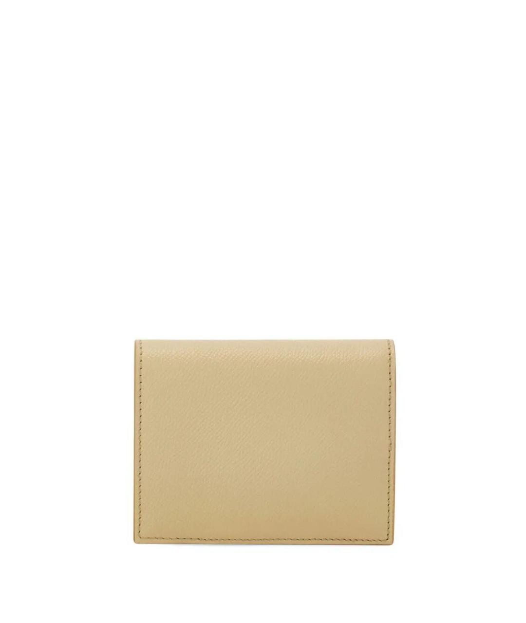 FERRAGAMO Бежевый кожаный кошелек, фото 3