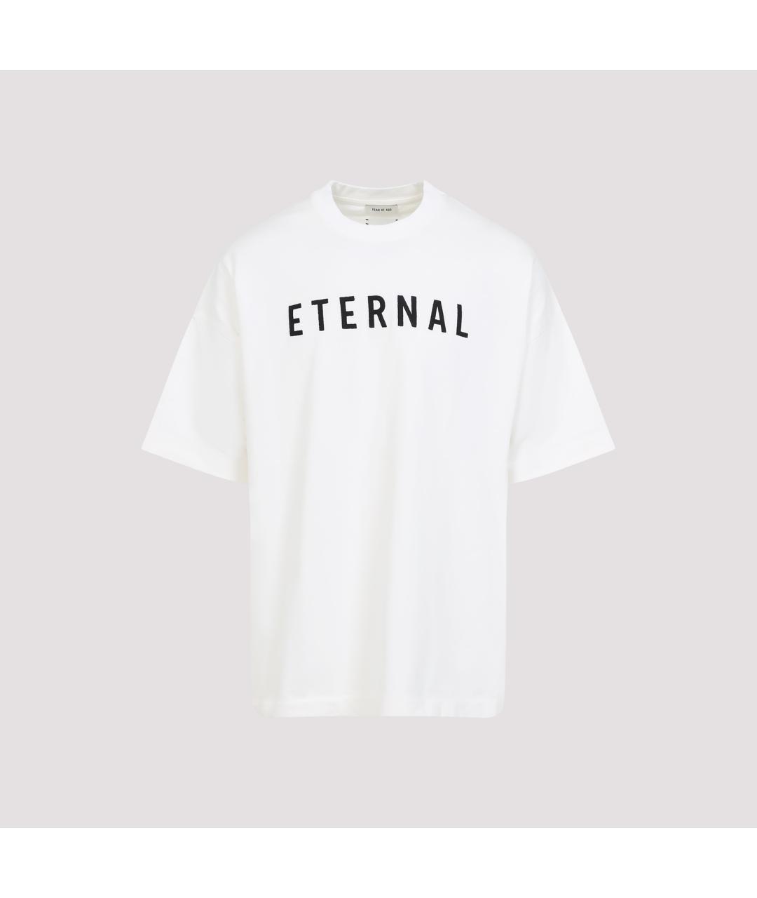 FEAR OF GOD Белая хлопковая футболка, фото 2