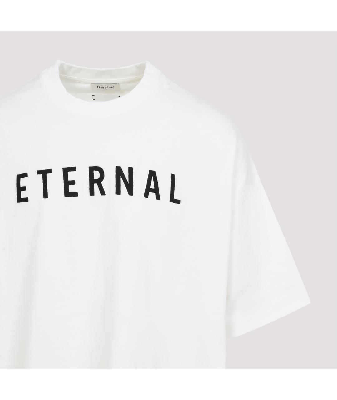 FEAR OF GOD Белая хлопковая футболка, фото 3