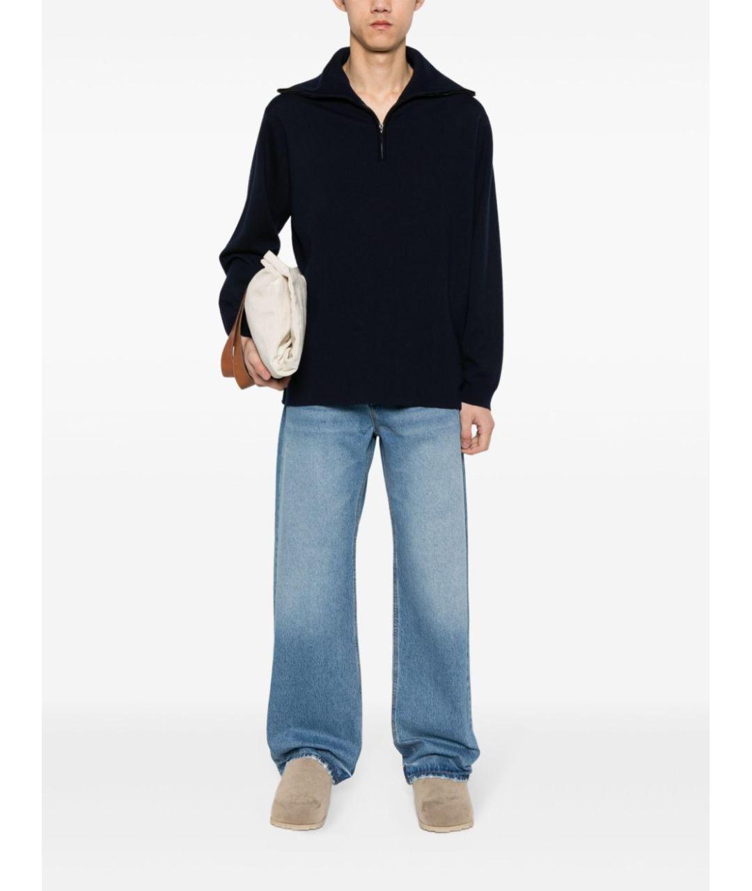 JACQUEMUS Синие хлопковые прямые джинсы, фото 2