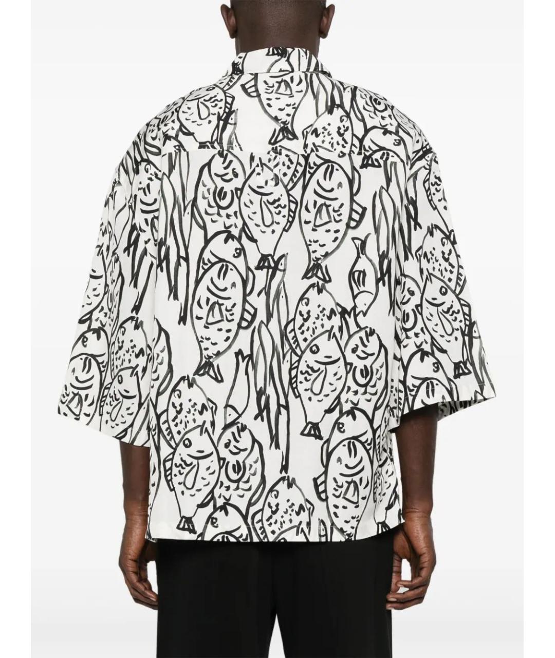 JACQUEMUS Белая хлопковая кэжуал рубашка, фото 4