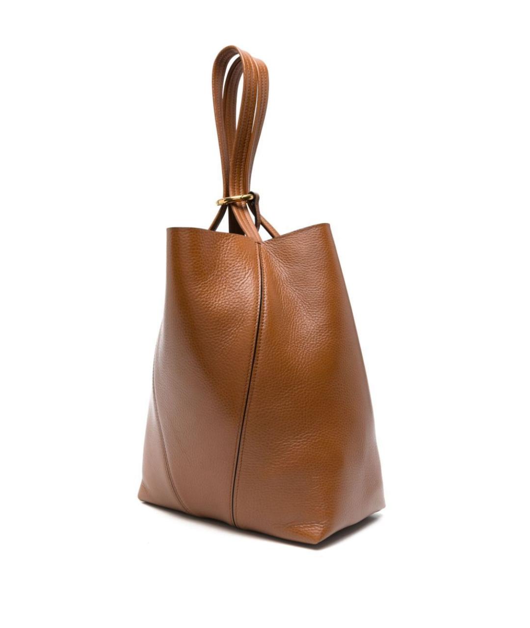 CHLOE Коричневая кожаная сумка тоут, фото 5