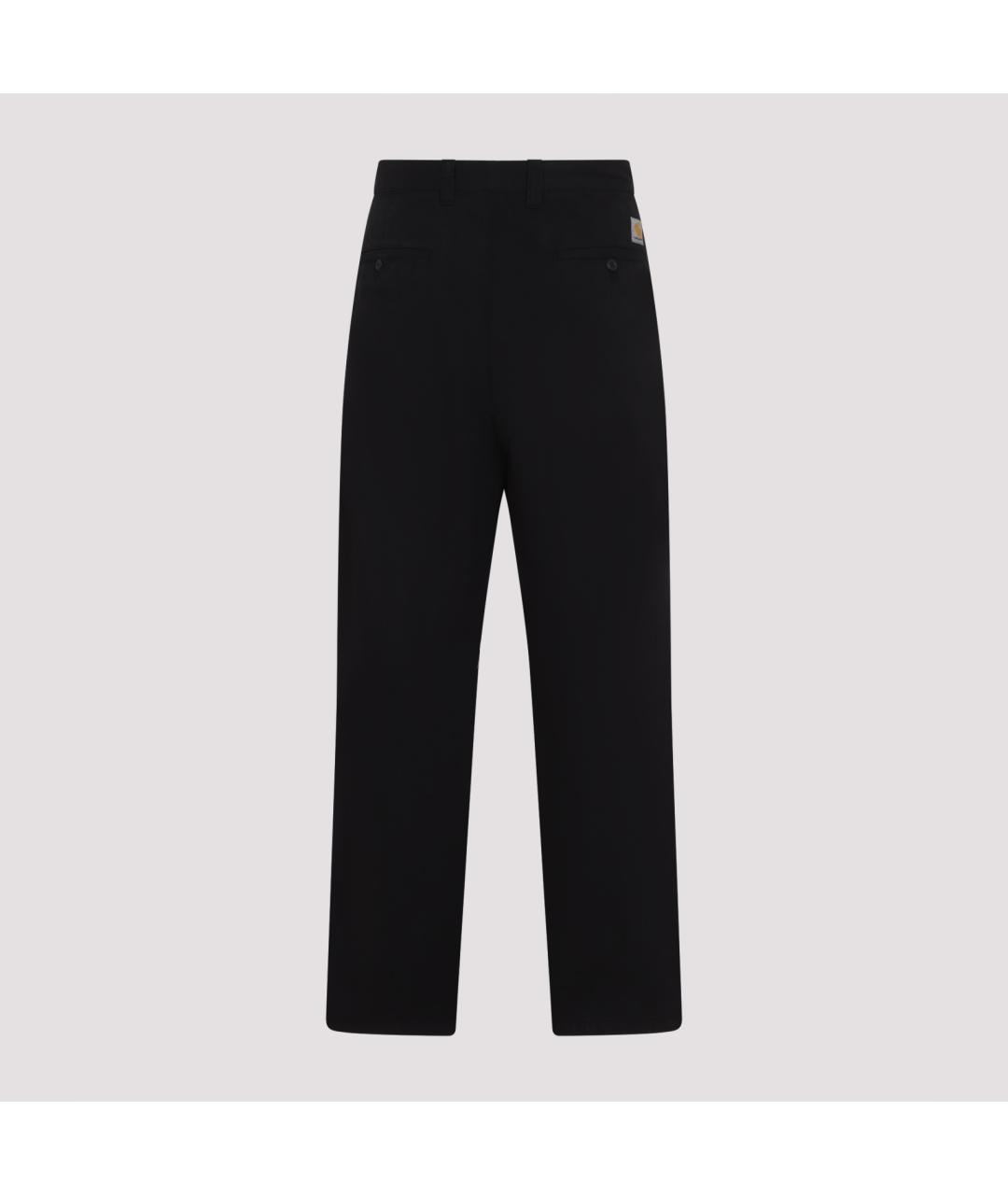 CARHARTT WIP Черные хлопковые повседневные брюки, фото 3