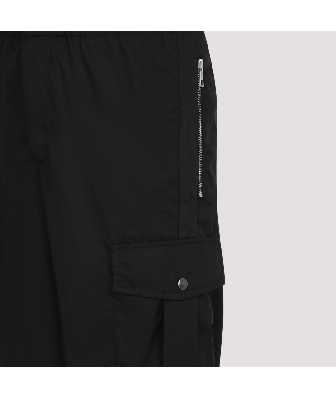 DRIES VAN NOTEN Черные полиэстеровые повседневные брюки, фото 4