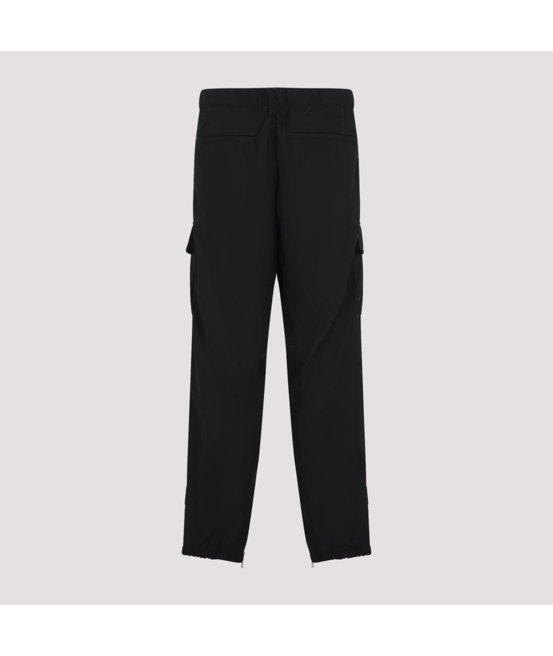 DRIES VAN NOTEN Черные полиэстеровые повседневные брюки, фото 3
