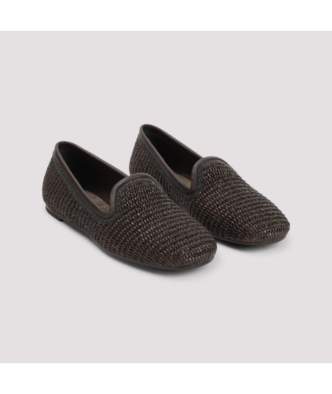 BRUNELLO CUCINELLI Коричневые лоферы, фото 4