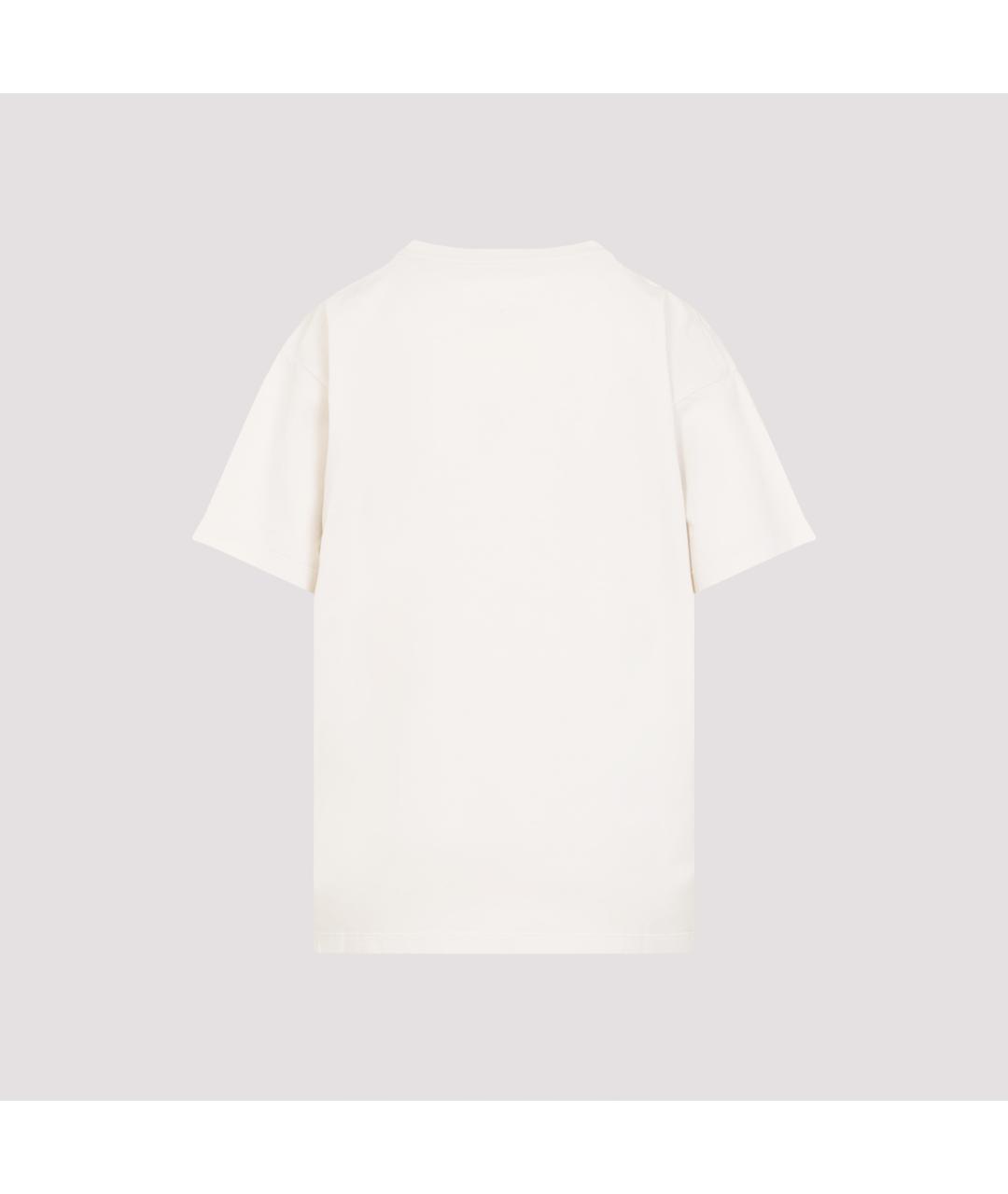 MAISON MARGIELA Бежевая хлопковая футболка, фото 3