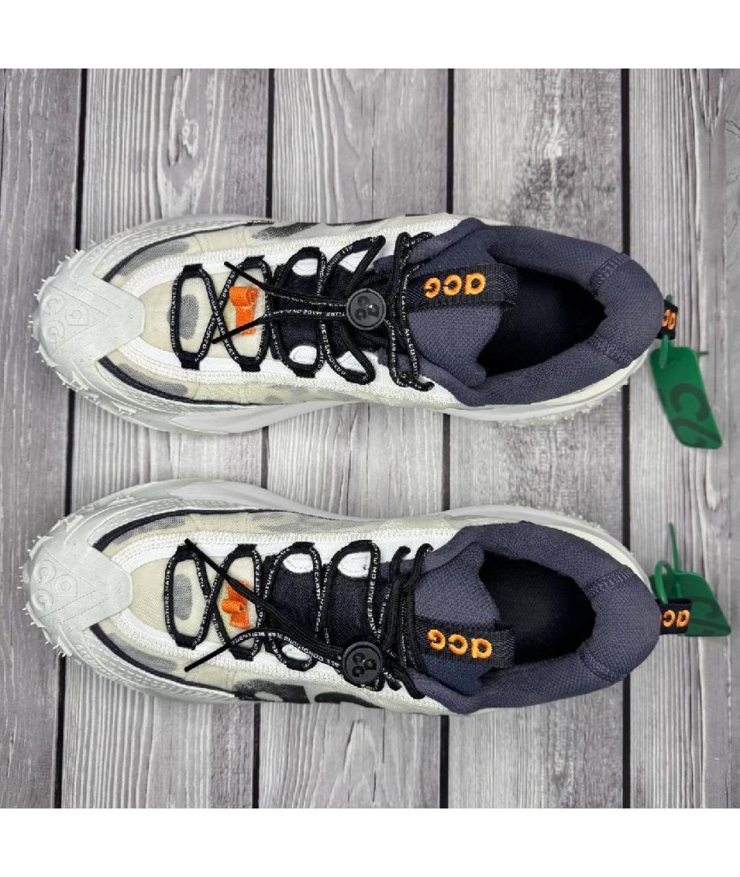 NIKE ACG Белые текстильные низкие кроссовки / кеды, фото 3