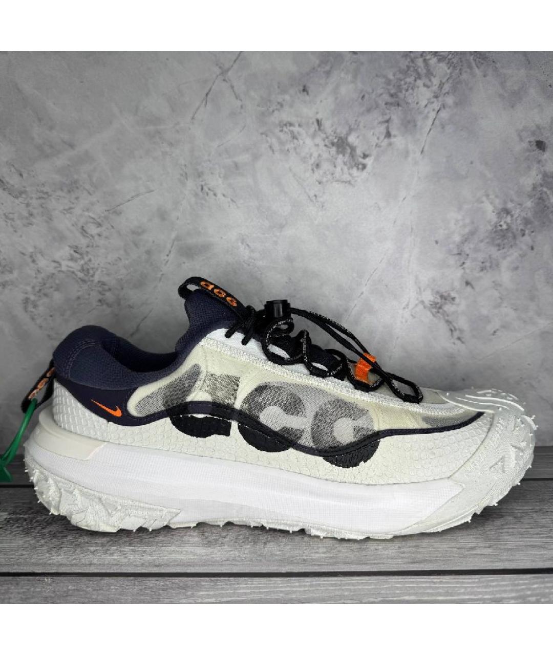NIKE ACG Белые текстильные низкие кроссовки / кеды, фото 8