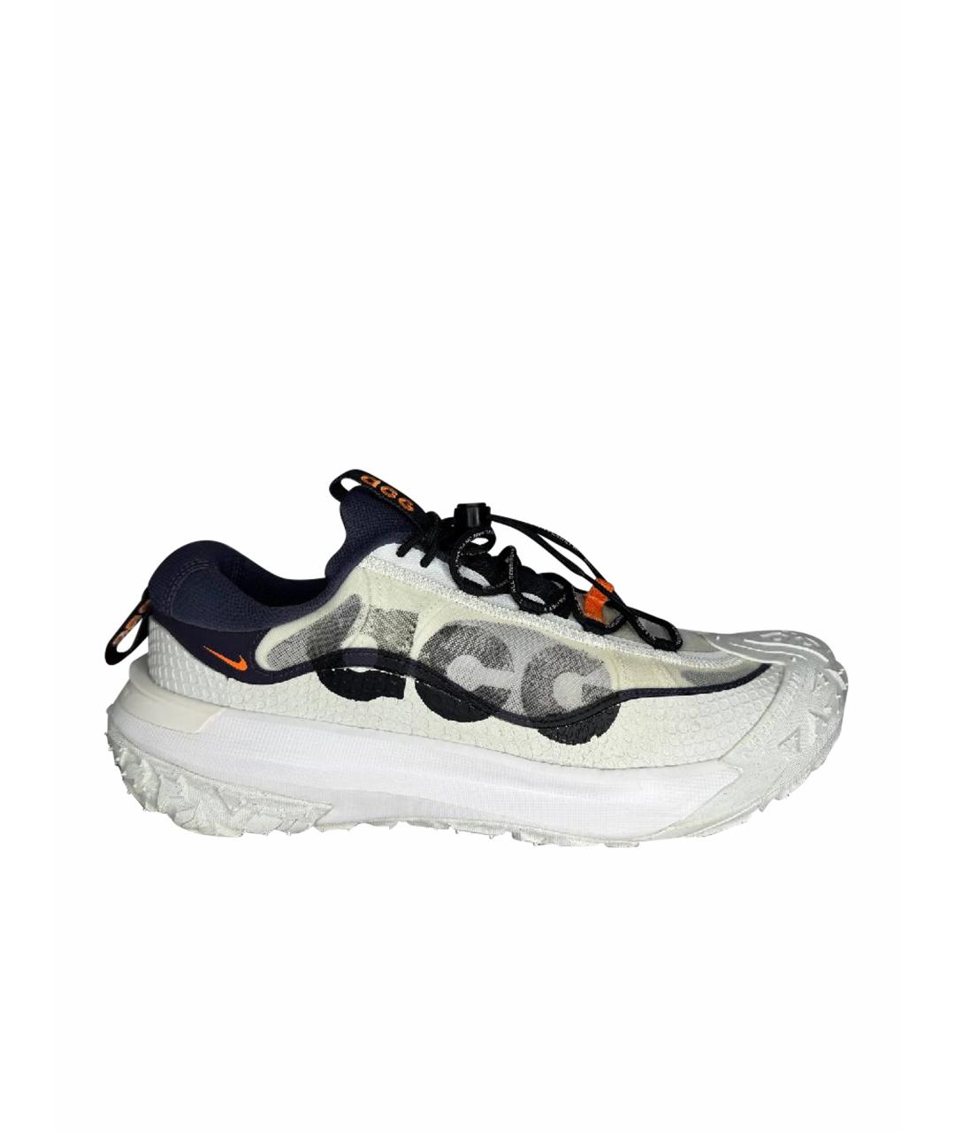 NIKE ACG Белые текстильные низкие кроссовки / кеды, фото 1