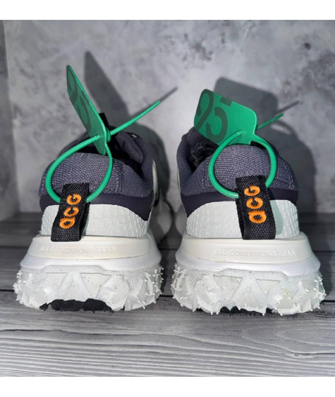 NIKE ACG Белые текстильные низкие кроссовки / кеды, фото 4