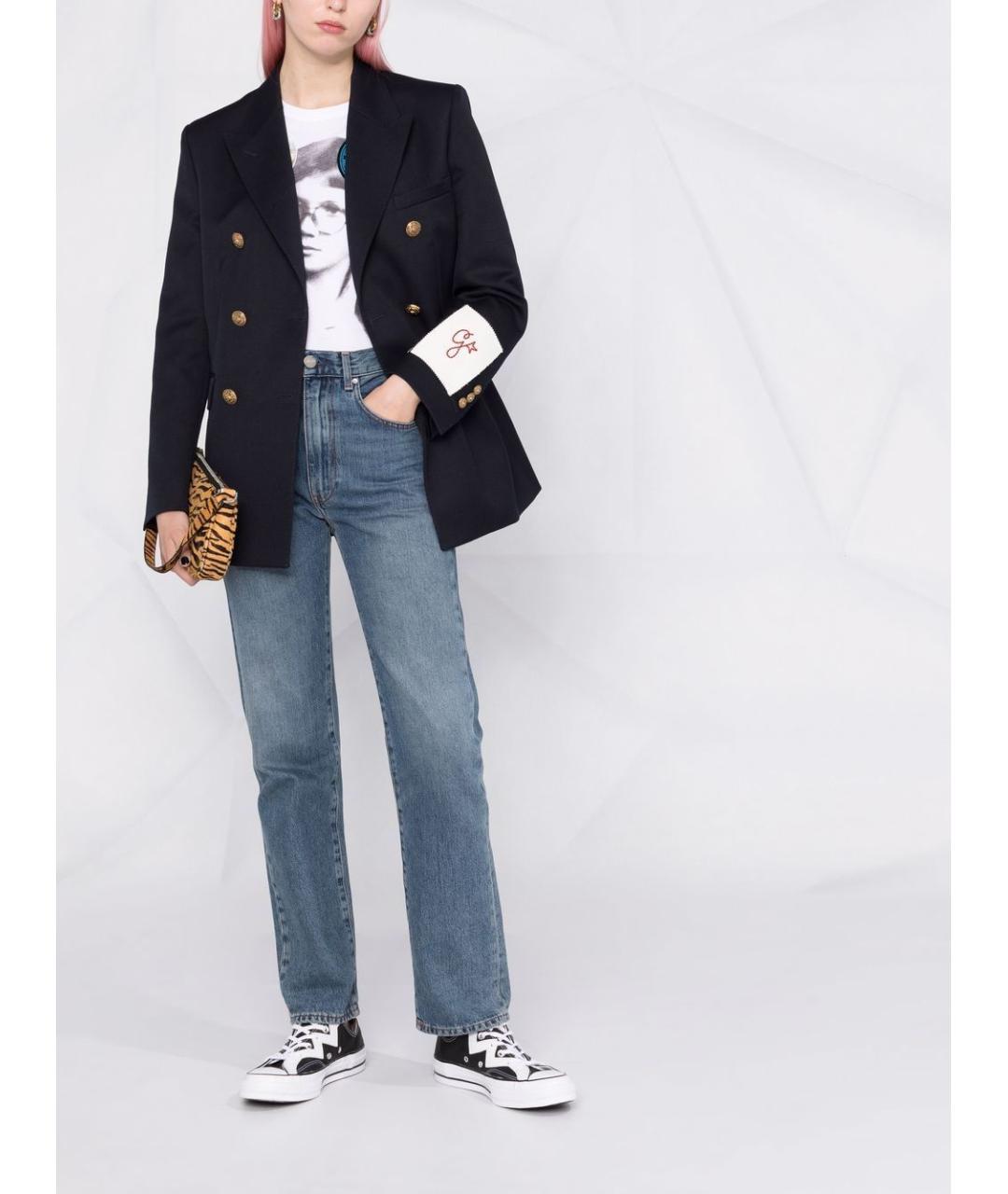 GOLDEN GOOSE DELUXE BRAND Синяя полиэстеровая куртка, фото 2