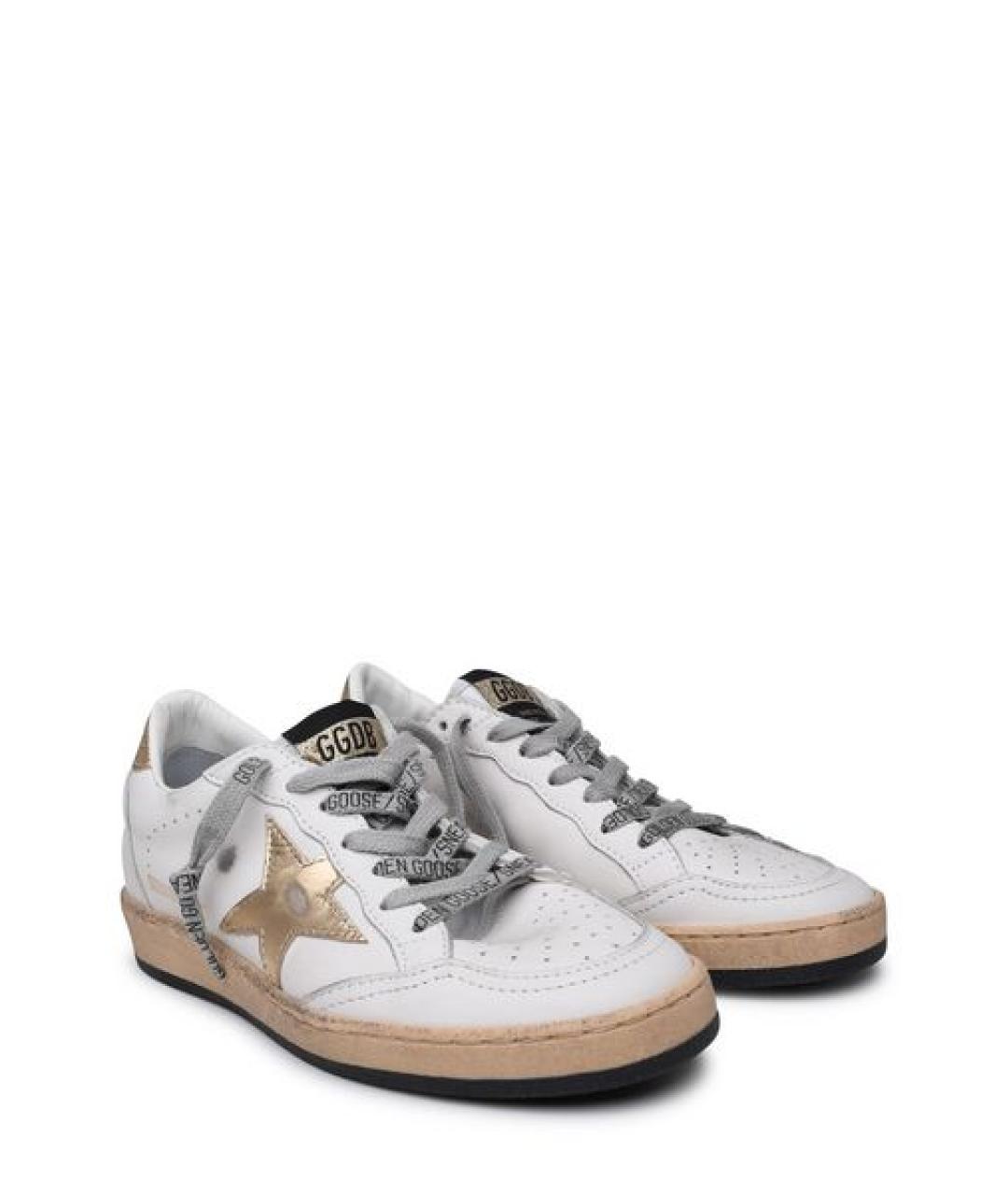 GOLDEN GOOSE DELUXE BRAND Белые кожаные кеды, фото 3