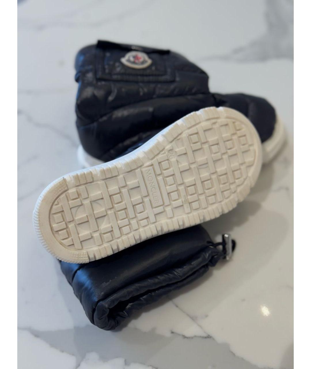 MONCLER Темно-синие сапоги, фото 4