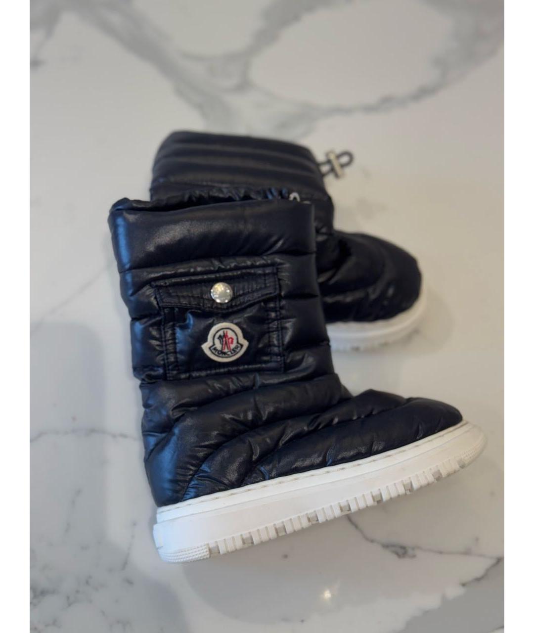 MONCLER Темно-синие сапоги, фото 2