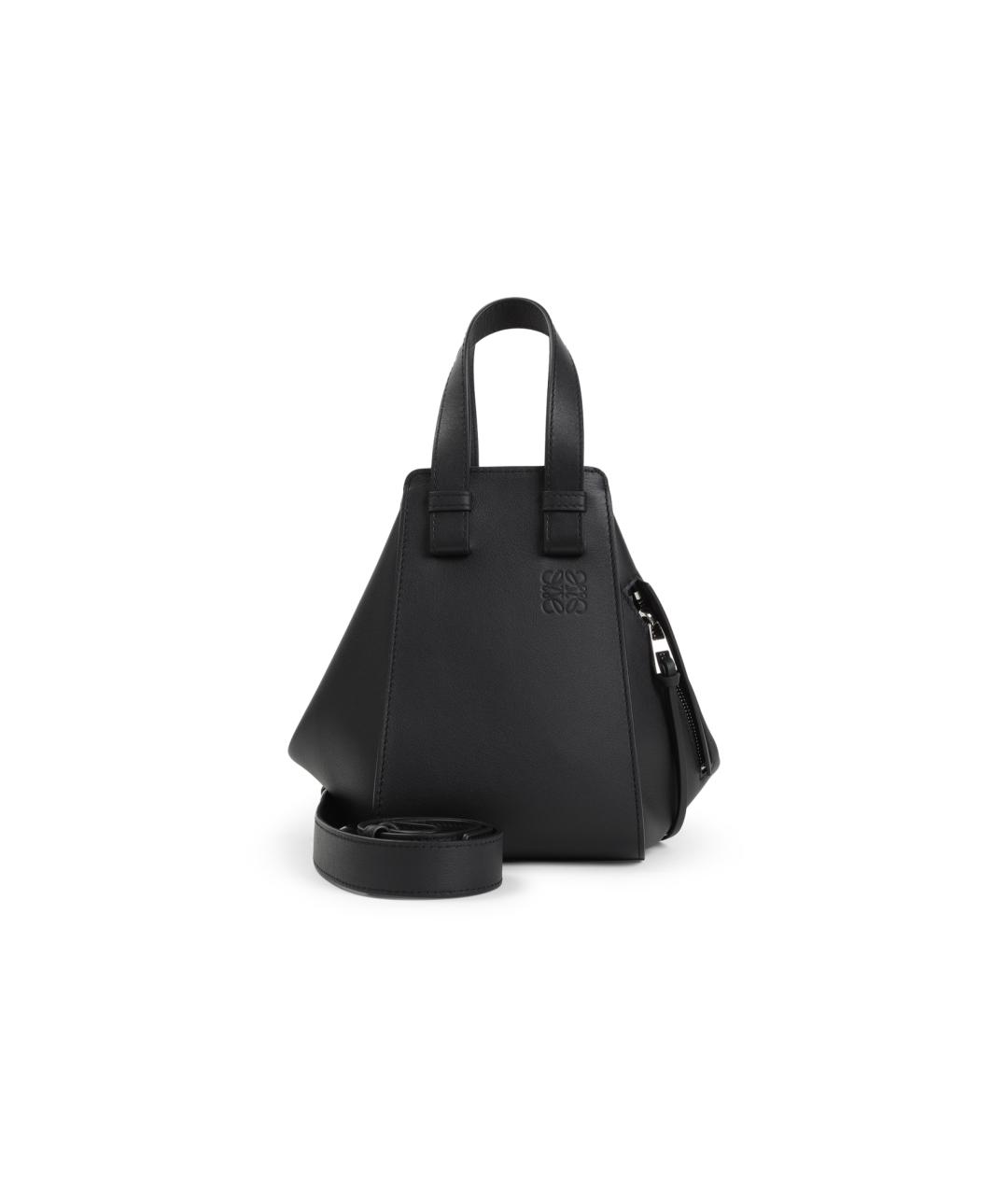LOEWE Черная кожаная сумка тоут, фото 1