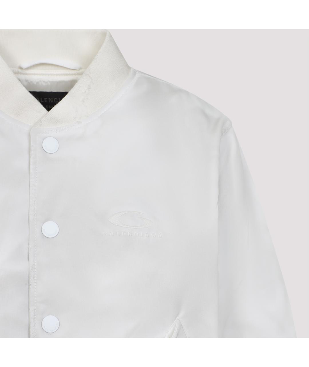 BALENCIAGA Белая полиамидовая куртка, фото 5