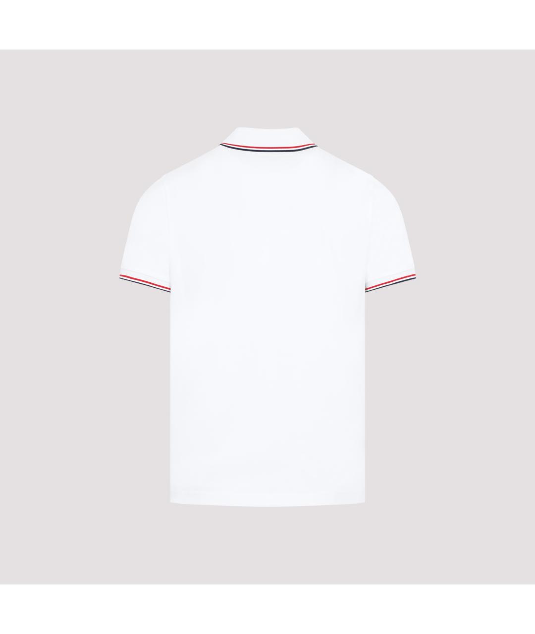 MONCLER Белая хлопковая футболка, фото 3