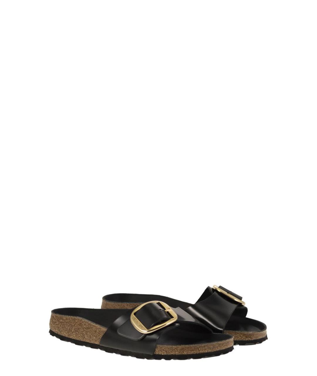 BIRKENSTOCK Черные кожаные сандалии, фото 3