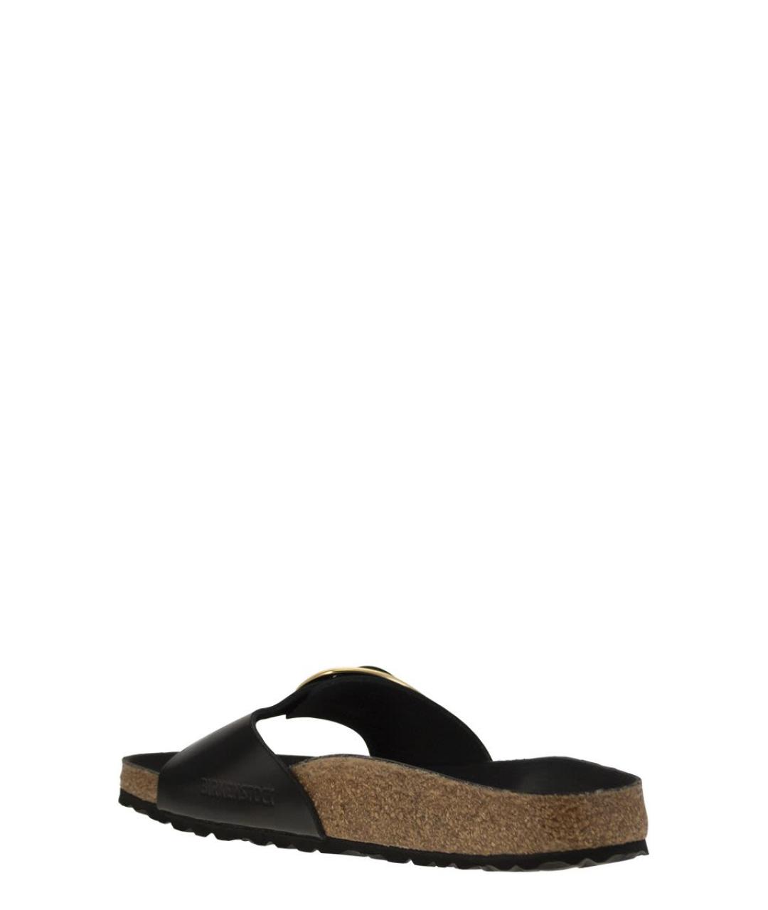 BIRKENSTOCK Черные кожаные сандалии, фото 4