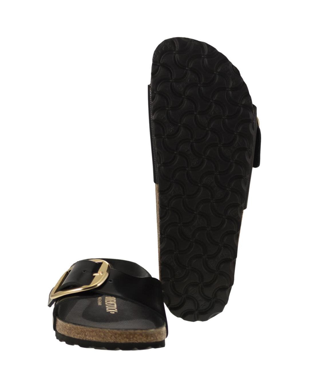BIRKENSTOCK Черные кожаные сандалии, фото 5