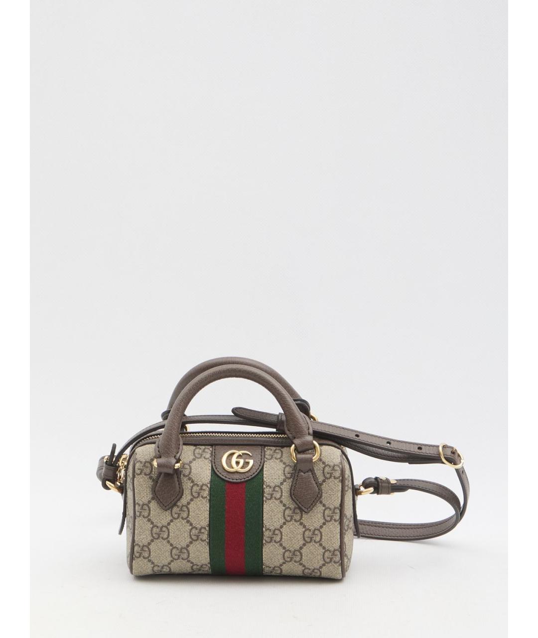 GUCCI Бежевая сумка с короткими ручками, фото 2