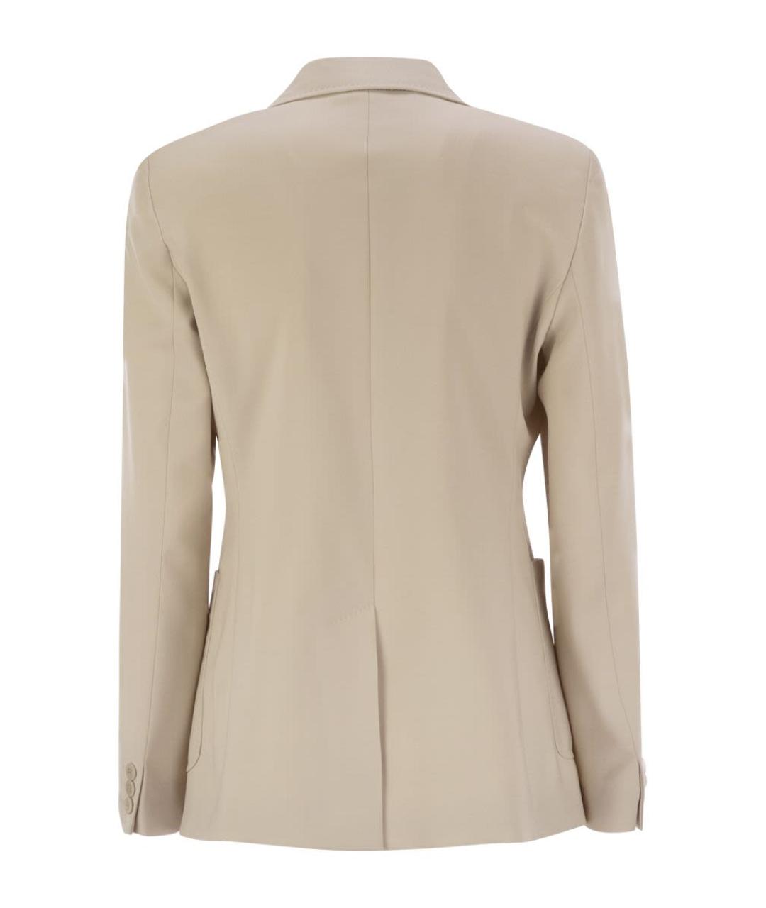 WEEKEND MAX MARA Бежевая шерстяная куртка, фото 2