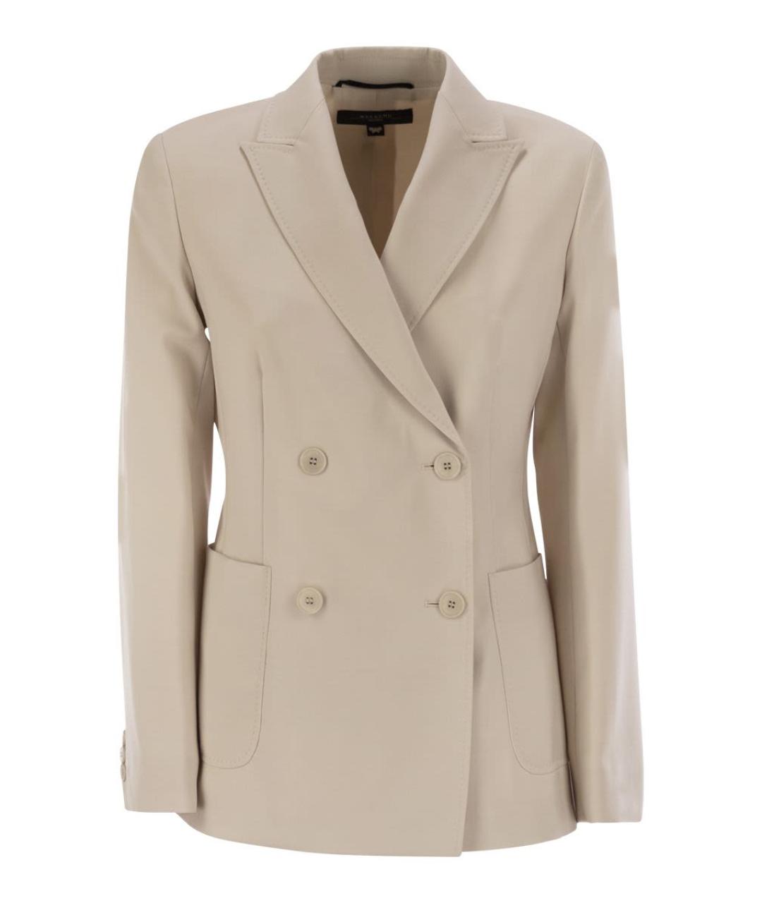 WEEKEND MAX MARA Бежевая шерстяная куртка, фото 1