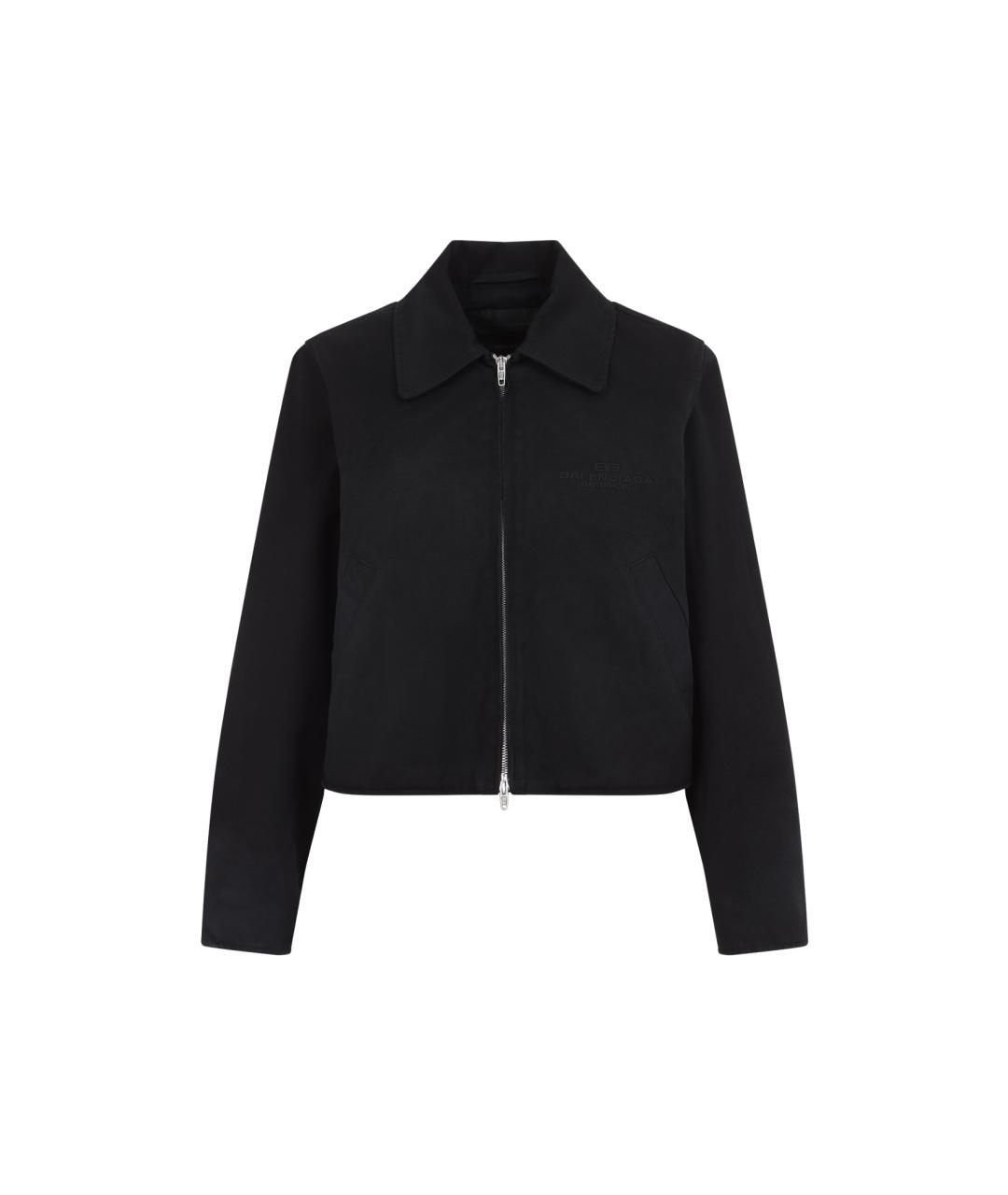 BALENCIAGA Черная хлопковая куртка, фото 1