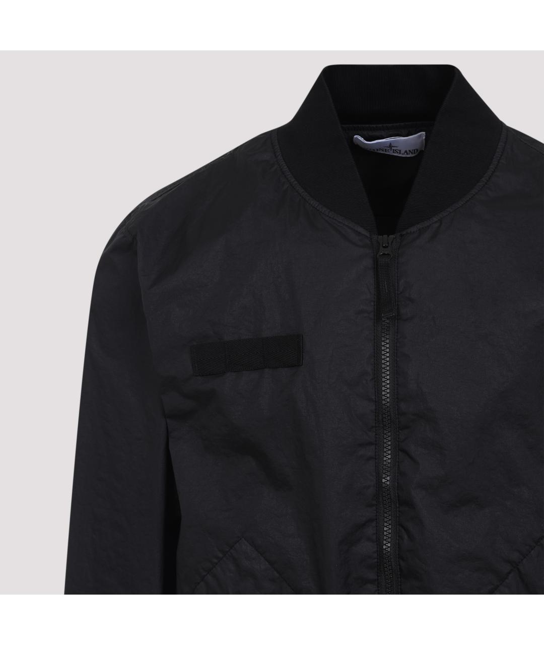 STONE ISLAND Черная полиэстеровая куртка, фото 4
