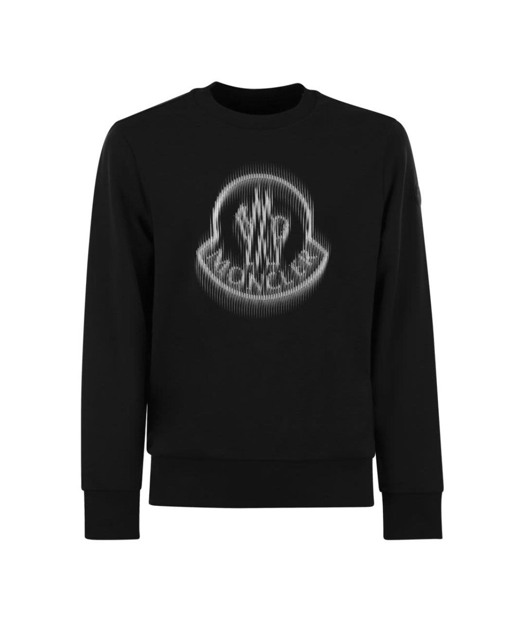 MONCLER Черный хлопковый джемпер / свитер, фото 1
