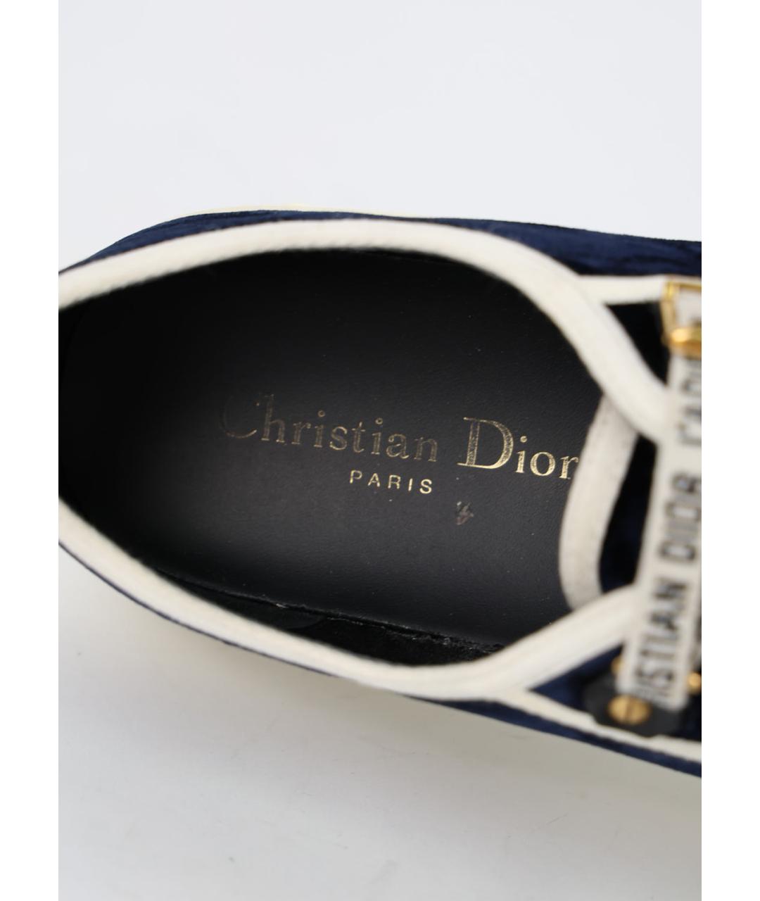 CHRISTIAN DIOR Черные текстильные кеды, фото 5