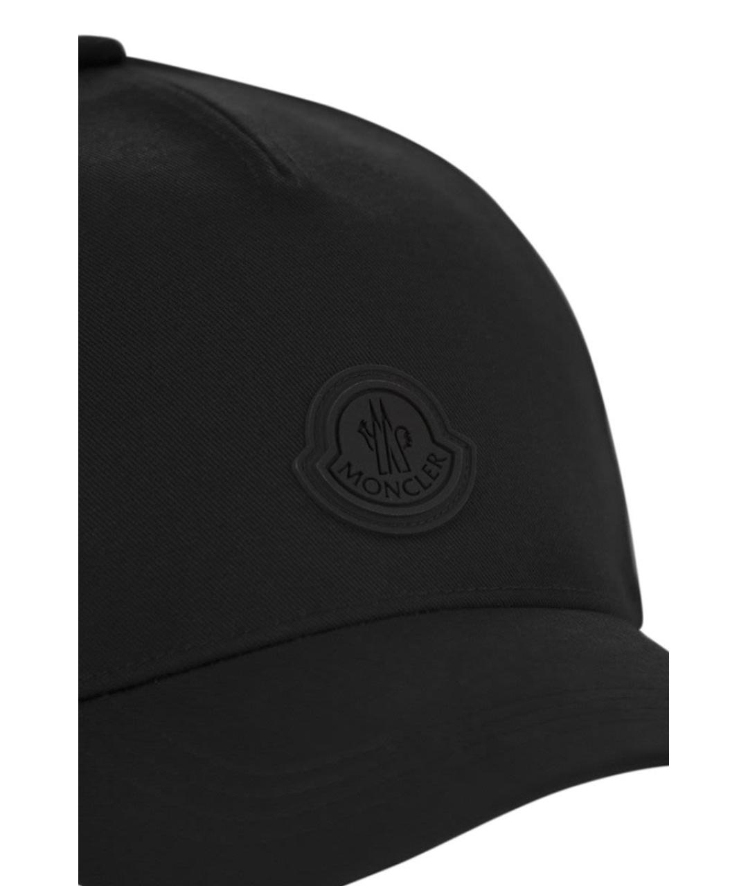 MONCLER Черная хлопковая кепка/бейсболка, фото 4
