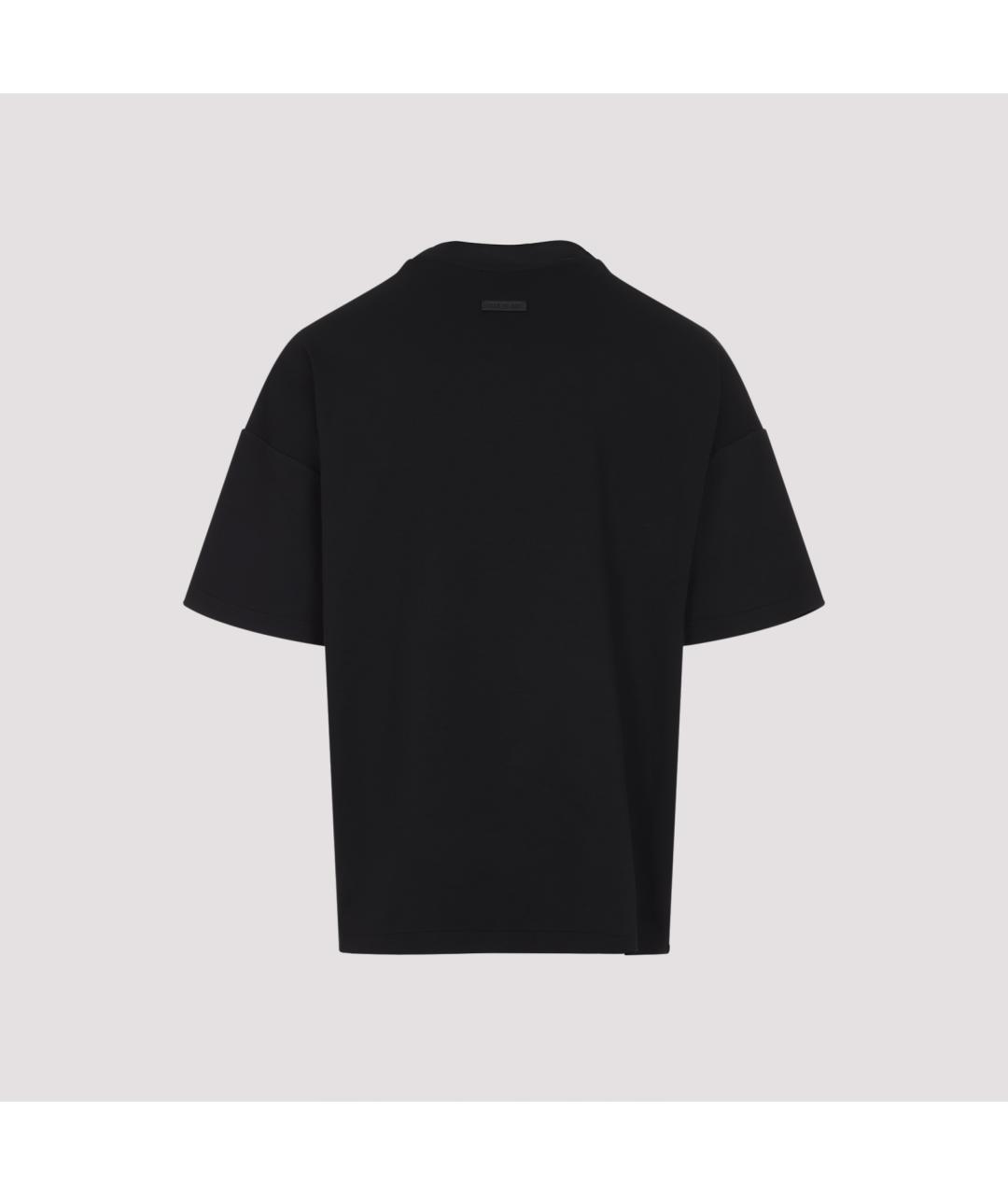 FEAR OF GOD Черная вискозная футболка, фото 3