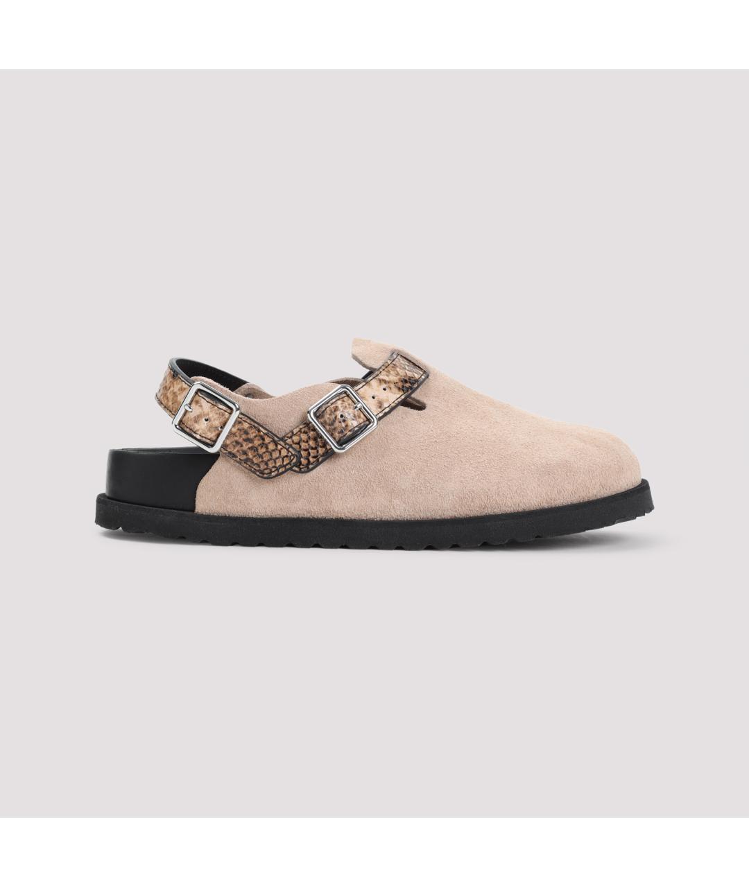 BIRKENSTOCK Бежевые замшевые сандалии, фото 2