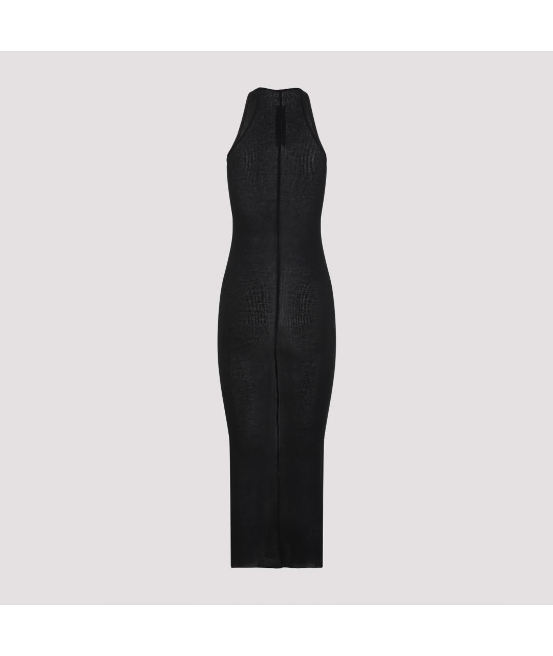 RICK OWENS Черное шелковое повседневное платье, фото 3