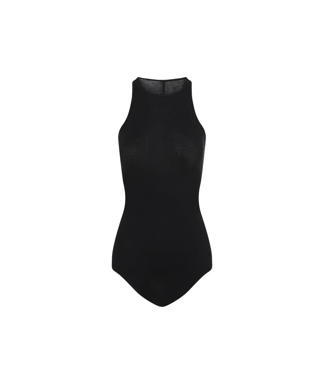 RICK OWENS Черное хлопковое боди, фото 1