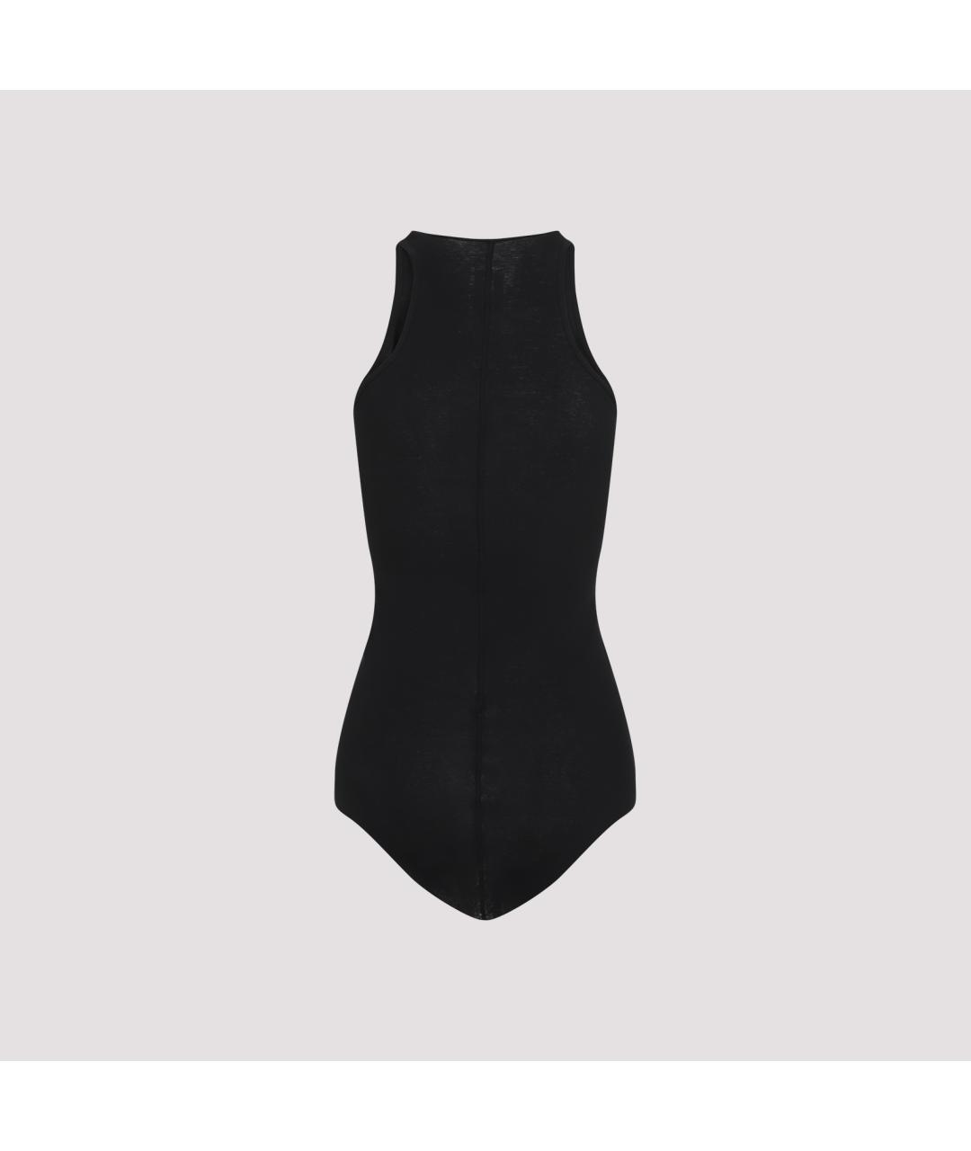 RICK OWENS Черное хлопковое боди, фото 3