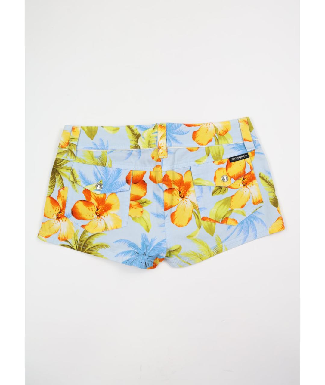 DOLCE&GABBANA Мульти хлопковые шорты, фото 2