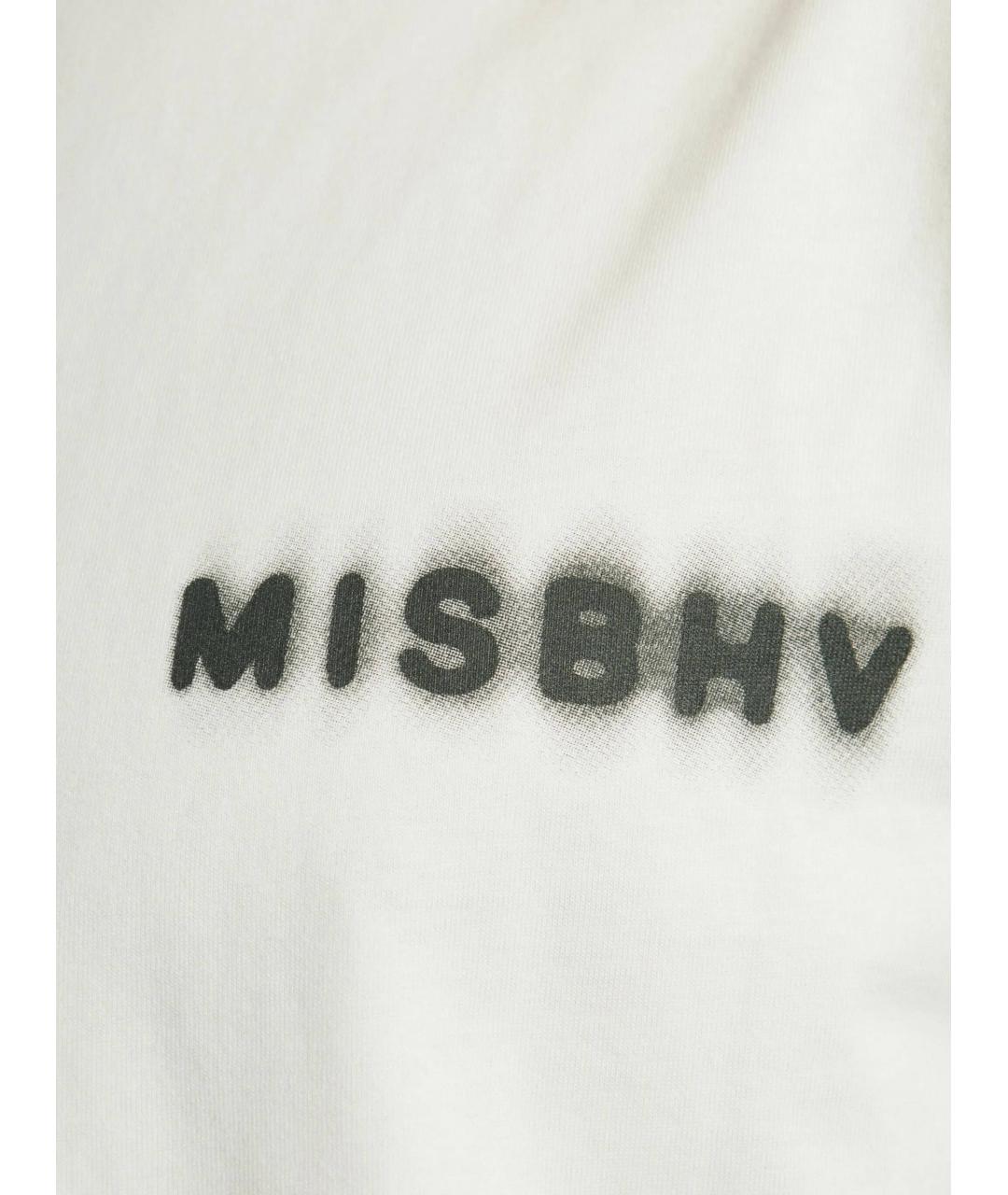 MISBHV Белая хлопковая футболка, фото 2